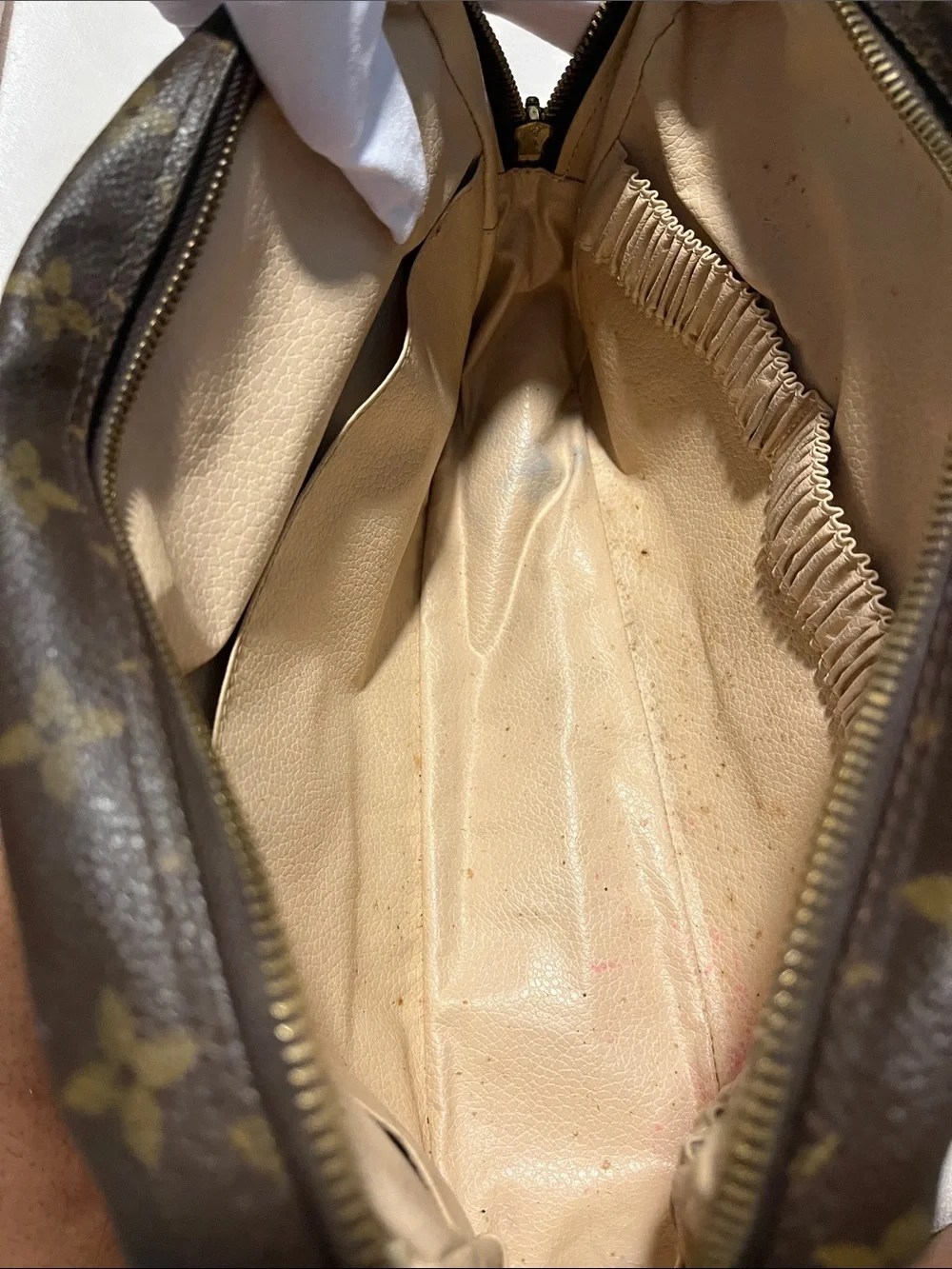 Louis Vuitton Monogram Canvas Toiletry Bag in Brown and Gold